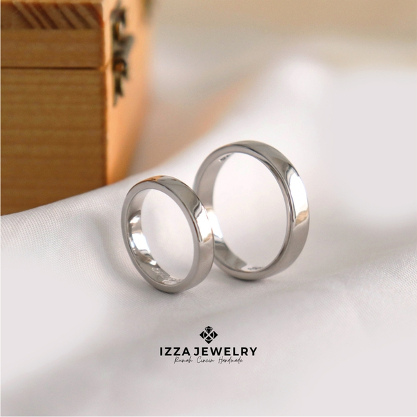 Cincin Nikah Lamaran Tunangan Couple Platinum 15% dan Emas putih 10%