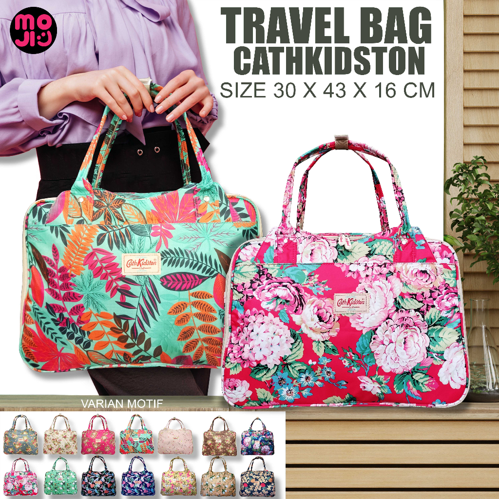 MOJI - Tas mudik / Tas Selempang Wanita Motif Bunga / Tas Pakaian / Tas Olahraga / Travel Bag CK Best Seller
