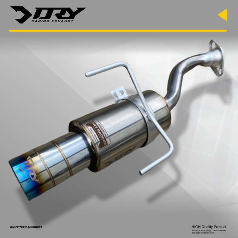 Bolt On Knalpot Mobil DRY Racing Exhaust Jazz - Brio - Mobilio - Yaris - HRV - Ayla - Agya