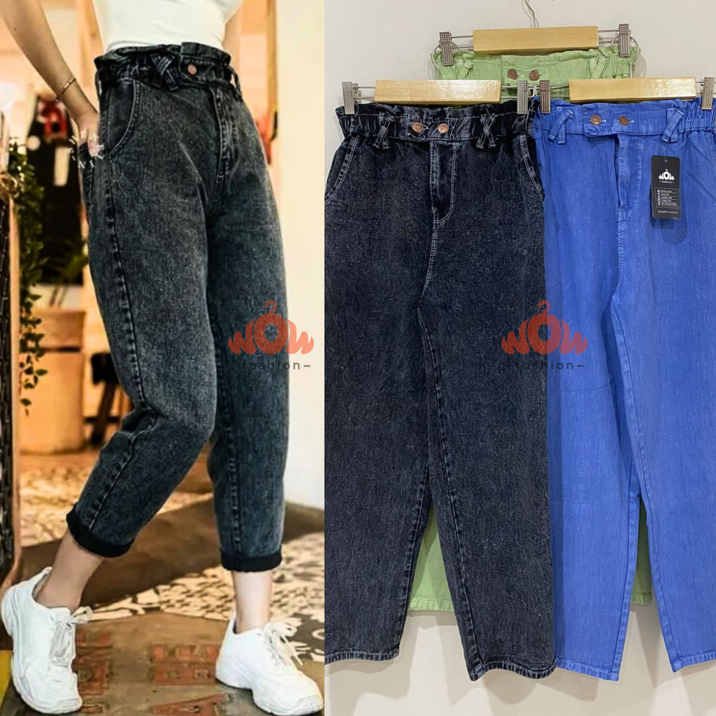 WOW-Glory Jeans Kancing Wanita// Celana Wanita // Jeans Wanita// Celana Viral