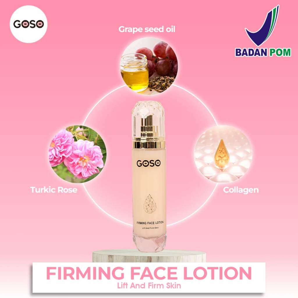 [BPOM][100% ORI&amp;READY] GOSO FACE LOTION 3 in 1 turkish rose water, serum and cream face lotion with Collagen &amp; Grape seed oil