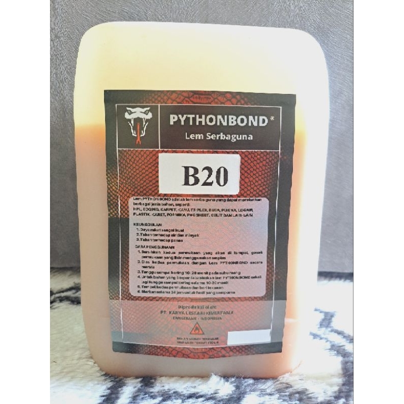 

Lem Kuning PYTHONBOND B 20 jerigen isi 8kg