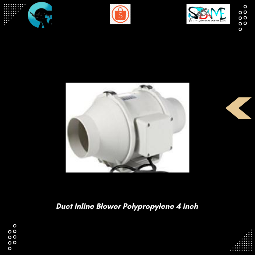 Duct Inline Blower Polypropylene 4 inch