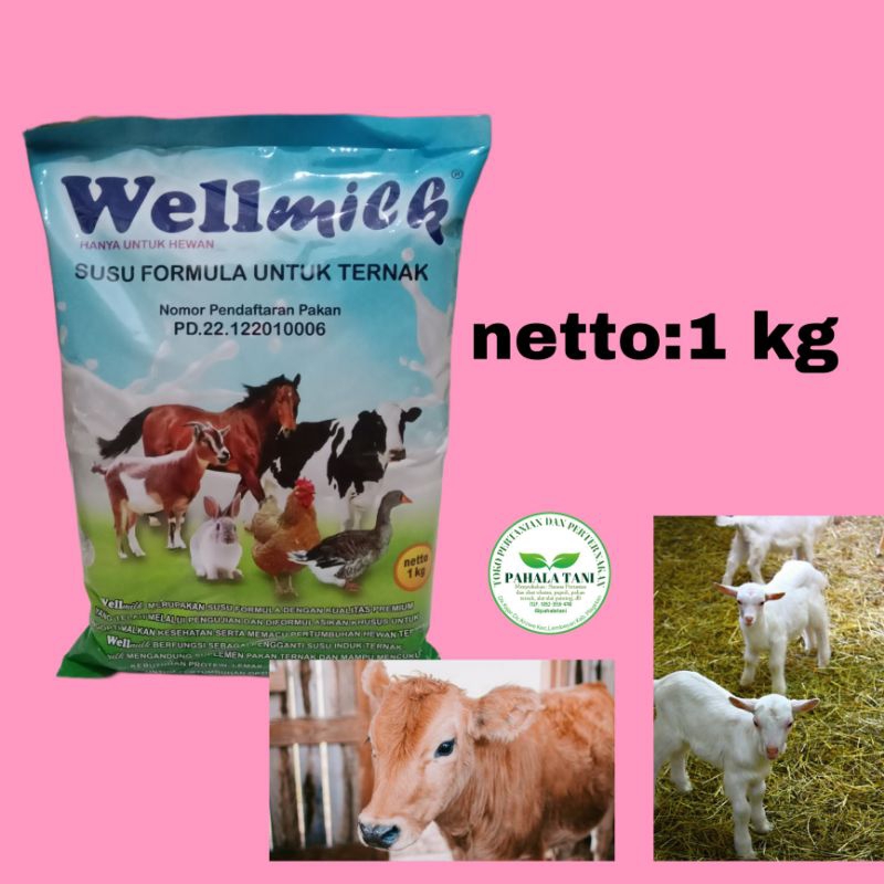 Wellmilk/susu hewan/susu formula hewan/susu  sapi/susu kambing/susu kuda/susu pengganti induk ternak