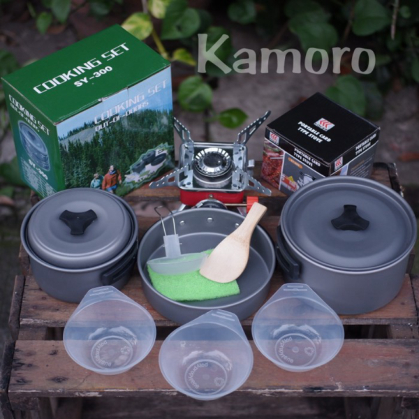 

Promo paket cooking set sy 300 plus kompor lipat kotak merk kovar original Murah