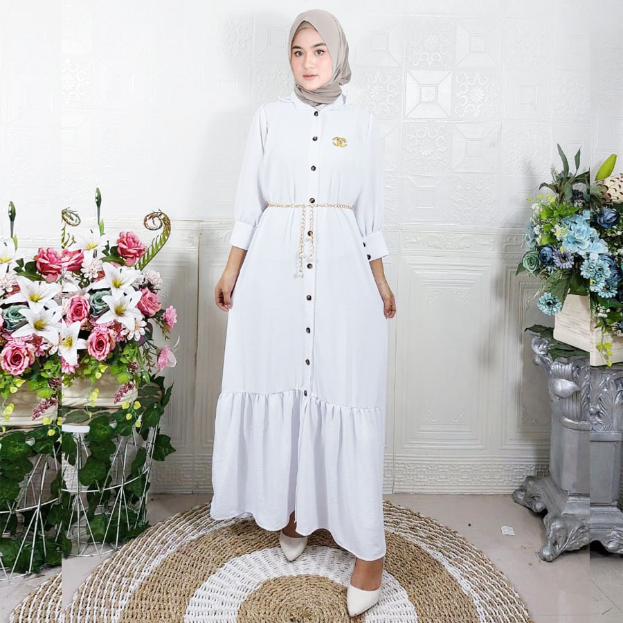 CRINGKLE AIRFLOW PREMIUM JEHANA DRESS PANJANG MAXY GAMIS GL FASHION