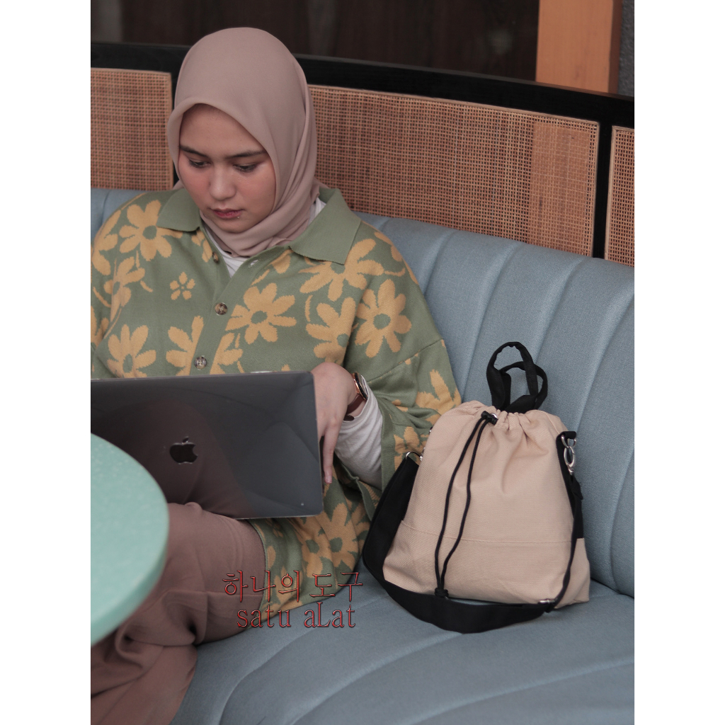 SATU ALAT Tas Selempang NEOKITSU 100% Canvas Premium Tebal Tas Kanvas