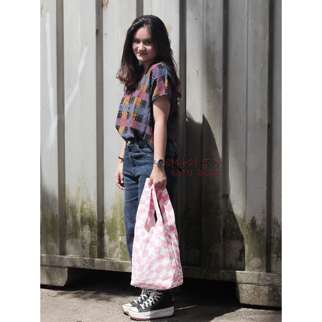 SATU ALAT Tote Bag PASTELLA 100% Canvas Premium Tebal Tas Kanvas