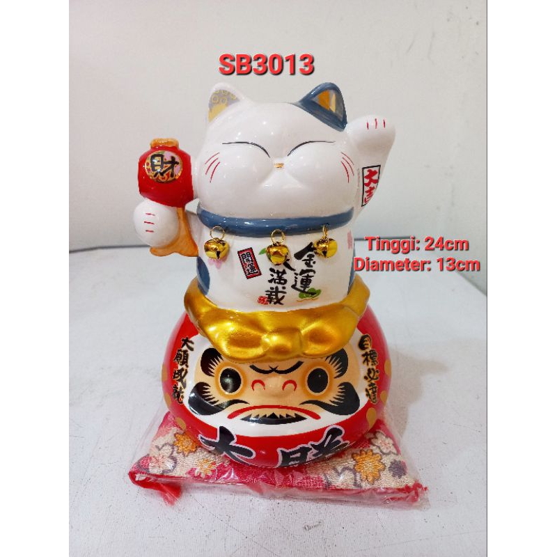 Manekineko Keramik / Kucing Hoki Keramik / Neko Ceramic / 招财猫 Maneko Neki Maneki Neko