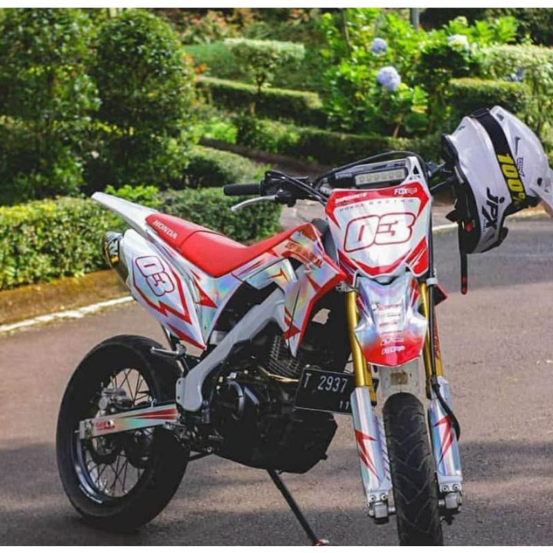 Decal Stiker Sticker crf 150l klx s,klx old,dtracker hologram fullglosy