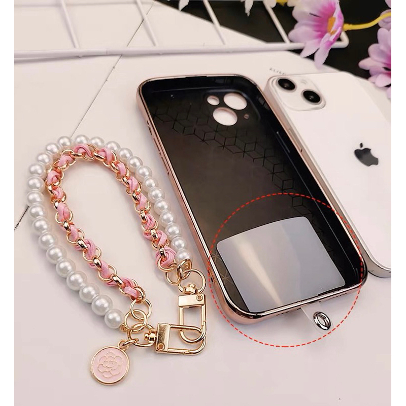 Pearl and Belt Series Cantolan Tali Gantungan HP Universal Airpods Phone Key Chain Lanyard Lucu