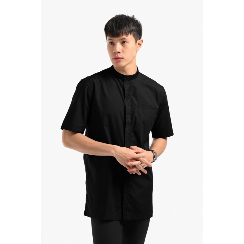 Byzan Shirt Short Sleeve Black M