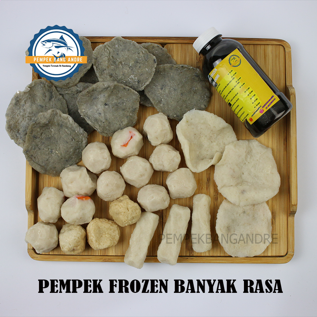 

PEMPEK IKAN TENGGIRI/FROZEN 3 KECIL ISI 30 - FREE CUKO KENTAL PEDAS PAKAI BOTOL - PEMPEK RASA MOZARELA, RASA, BULGOGI, RASA ORIGINAL, RASA NORI, RASA KULIT