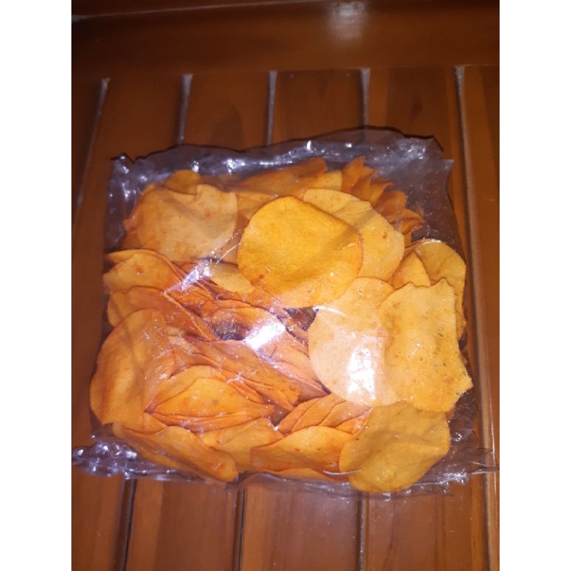 

krupuk sari kentang rasa Balado kemasan setengah kg
