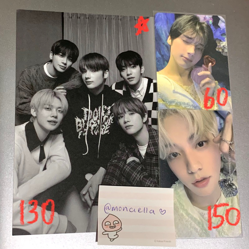 txt soobin hueningkai tnct ld m2u r1 pc broadcast postcard gbgb tc ot5