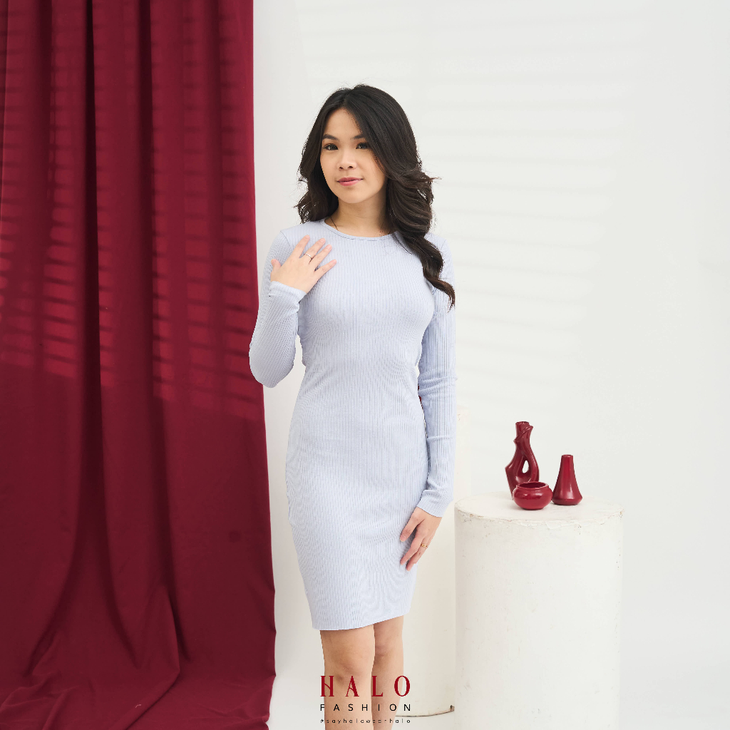 [HaloFashion] Rosalline Sexy Bodycon Dress Midi Dress Elegant Dress Korean Fashion