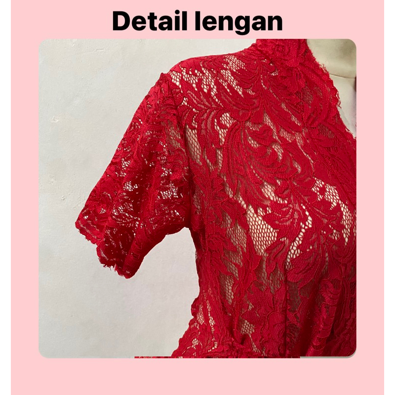 Kebaya bali brokat sofia tali tangan pendek / Kebaya encim modern