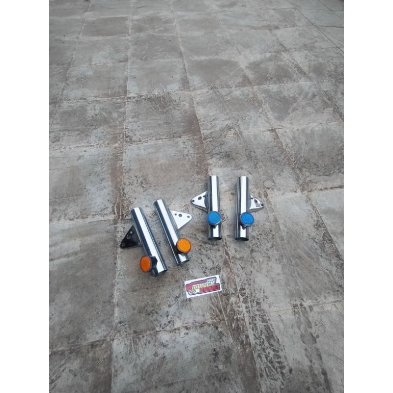 Pangkon lampu K5 pnp as 33 ninja Vixion dudukan lampu slop CB K5 stainless pnp as 33 ninja dudukan l