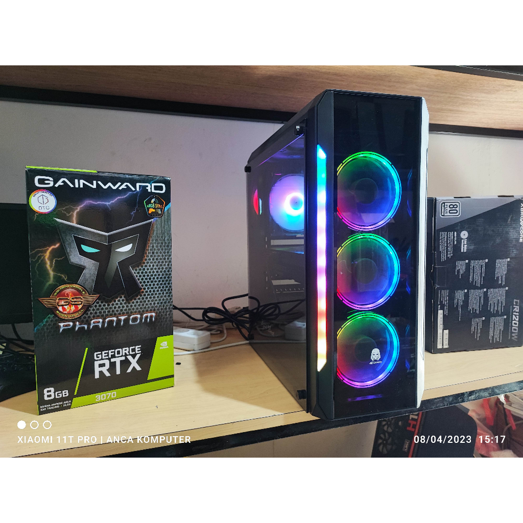 PC RAKITAN RYZEN 5 3600 feat RTX 3070 GAINWARD PHANTOM GAMING