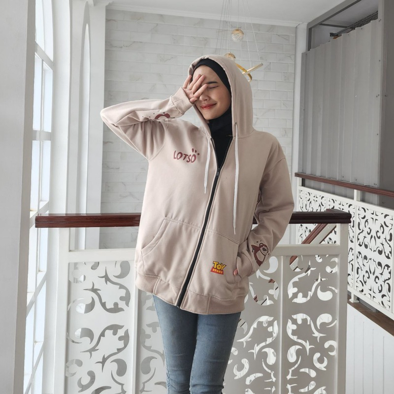 Sweater perempuan LOTSO LATE ZIPPER HOODIE