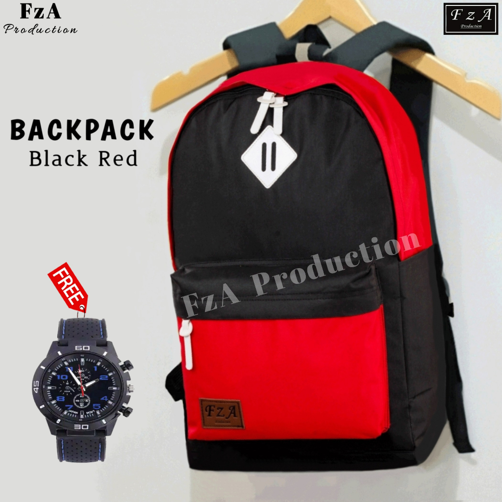 FzA Official - Tas Ransel Distro Casual Pria Wanita / Tas Ransel Laptop Backpack Sekolah Kuliah Distro Original Tas Punggung Laptop - BRSPT