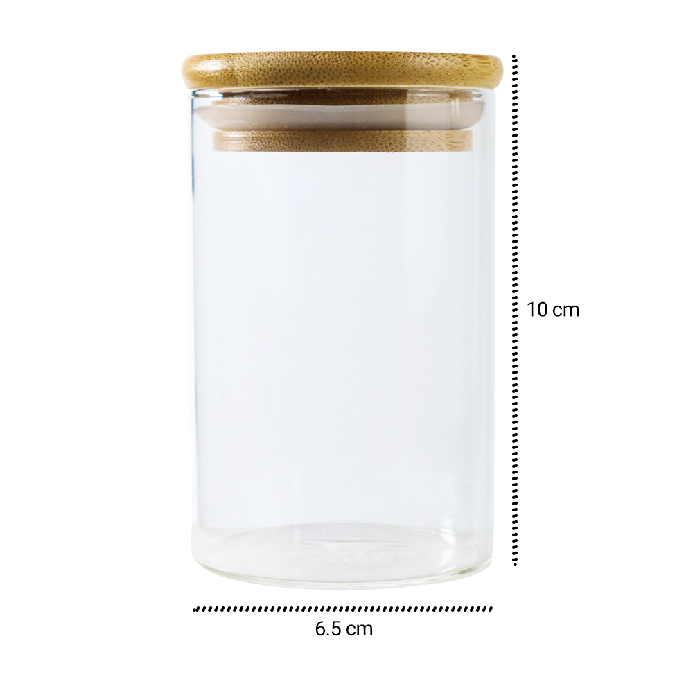 One Two Cups Toples Kaca Penyimpanan Makanan Glass Jar 280 ml - GH1270 - Transparent