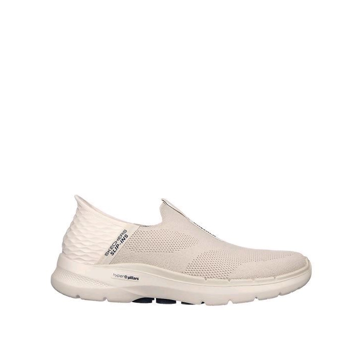 Skechers GO WALK 6 Men's Slip On Shoes Natural Original