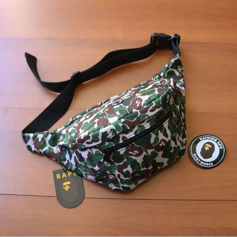 waistbag / tas pinggang bape camo