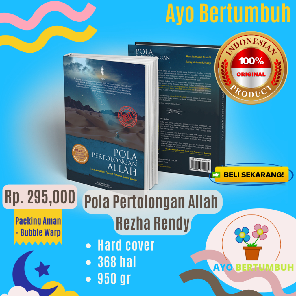100% Asli, Baru dan Gratis Ongkir Buku Pola Pertolongan Allah (PPA) karya Rezha Rendy