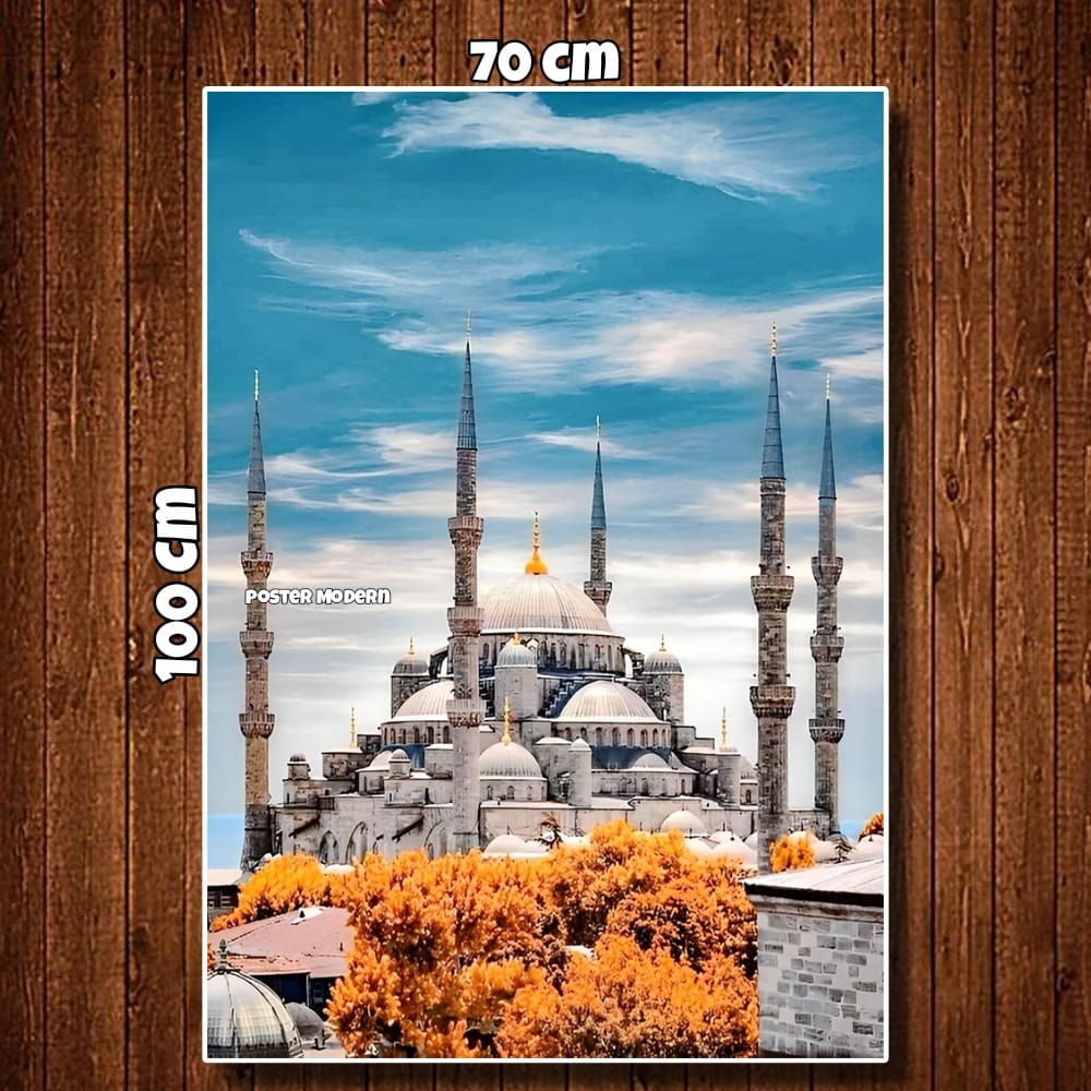 HIASAN DINDING POSTER GAMBAR AYA SOFYA MOSQUE TURKI (HAGIA SOPHIA) CODE05 UKURAN BIG JUMBO / HIASAN 