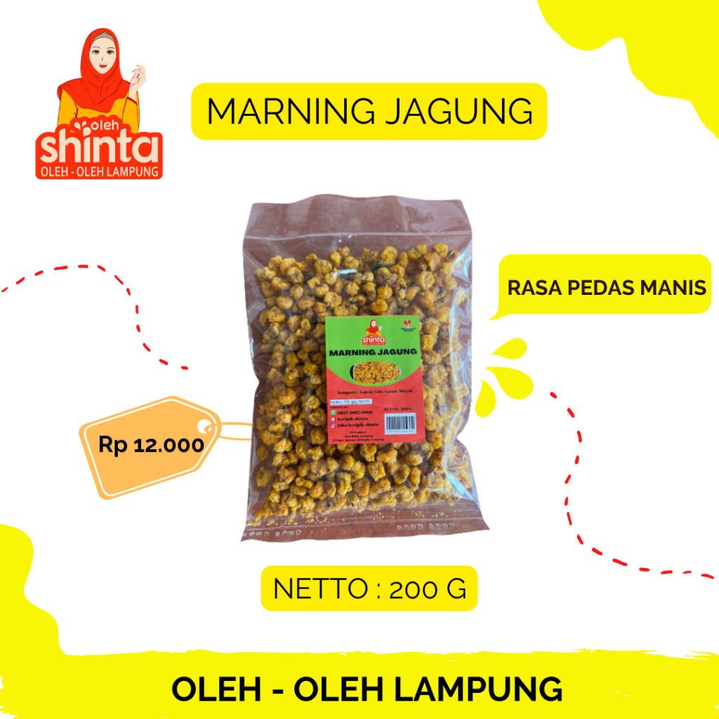 

MARNING JAGUNG RASA PEDAS MANIS