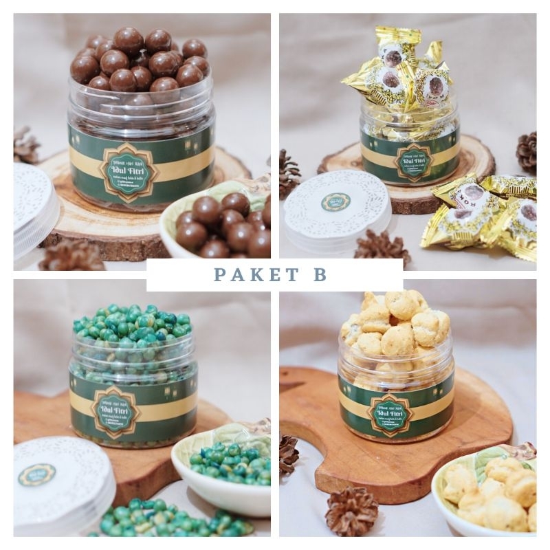 

Hampers Idul Fitri/Hampers Lebaran Paket B isi 4 toples