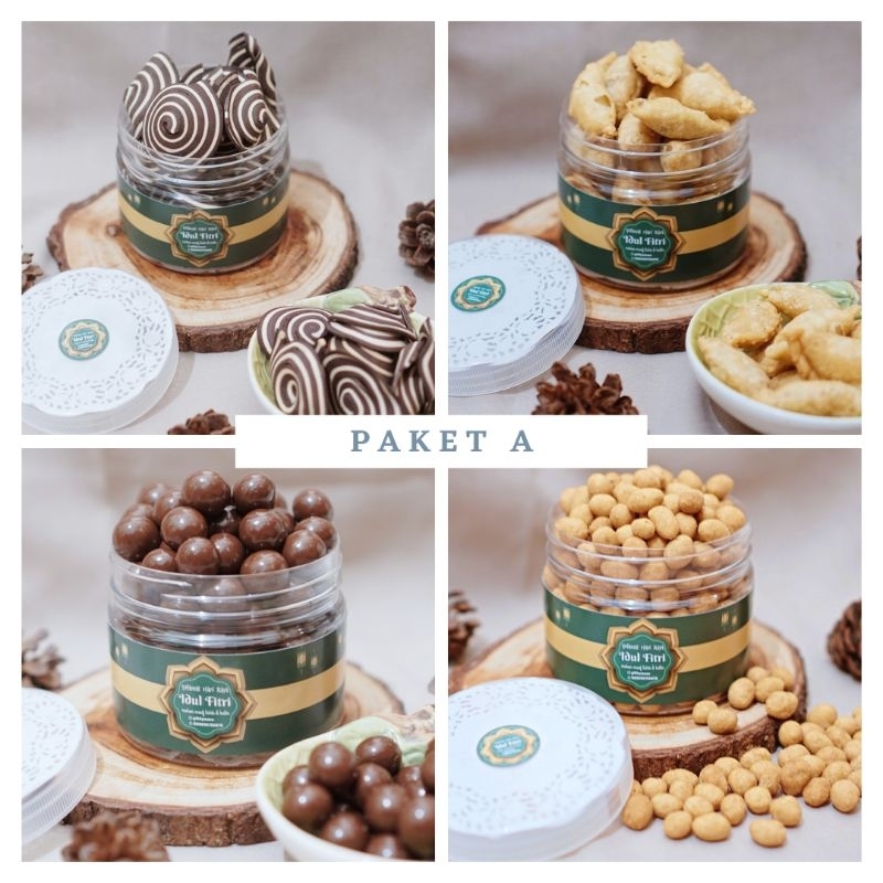 

Hampers Idul Fitri/Hampers Lebaran Paket A isi 4 toples