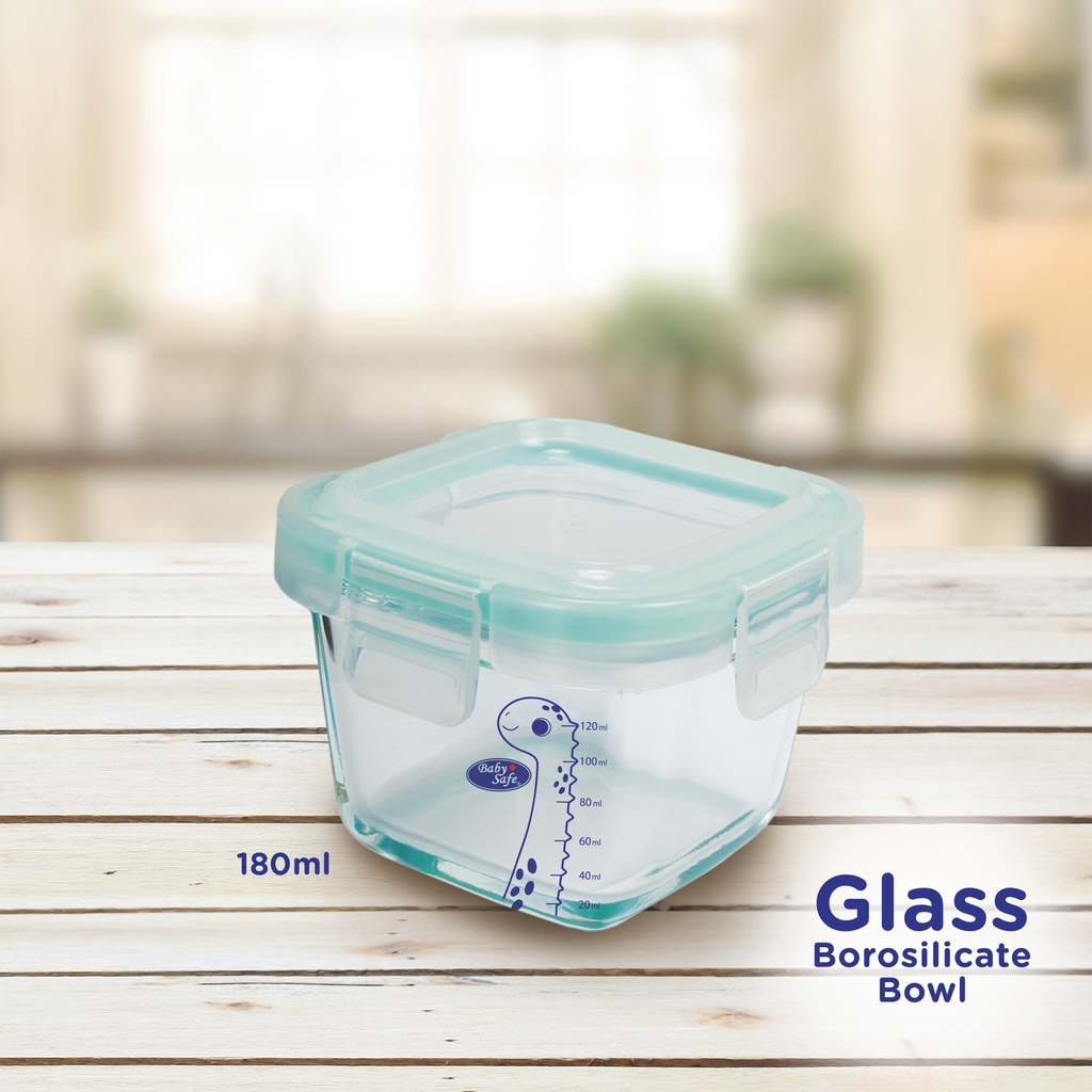 BABY SAFE GLASS CONTAINER 180ML | FC006