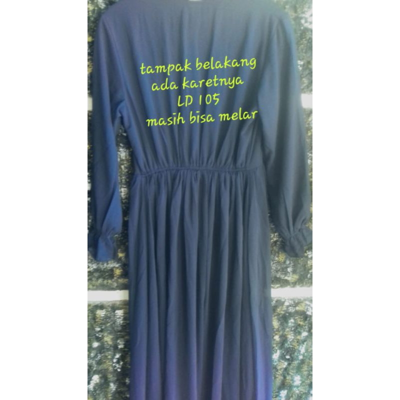 gamis basic , gamis polos, gamis murah, gamis Ceruti , baju muslimah ,gamis navy