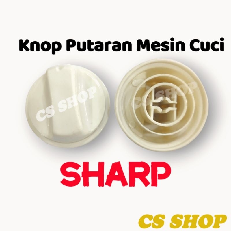 KNOP PUTARAN MESIN CUCI UNTUK MESIN CUCI MERK SHARP 2TABUNGBAHAN BERKUALITAS