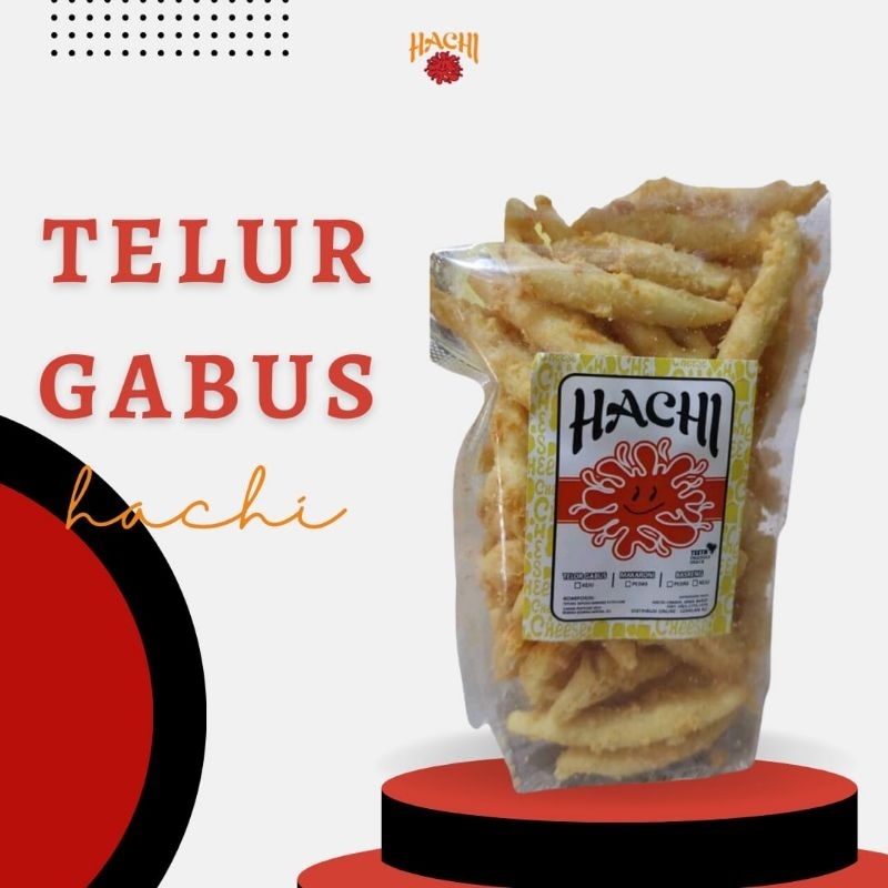 

Telur Gabus Hachi Keju (ada parutan Keju Edam) 100g