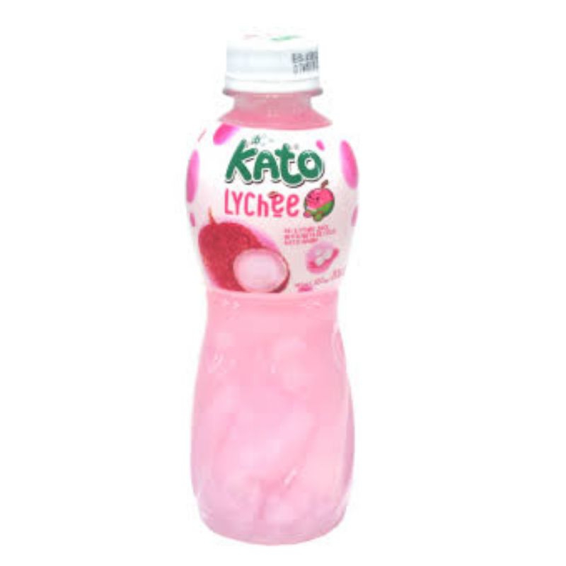 

Minuman buah leci dengan nata de coco - kato lychee juice