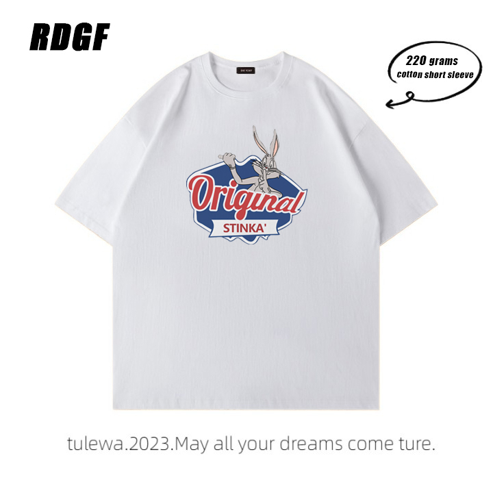 RDGF kemeja leher bulat kaos cowok keren kaos kekinian kaos hitam pria Kaos pria PRIA &amp; WANITA (UNISEX)