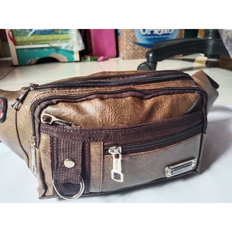 Tas Selempang PriaWaistbag l POLO AMSTAR Casual  JJA