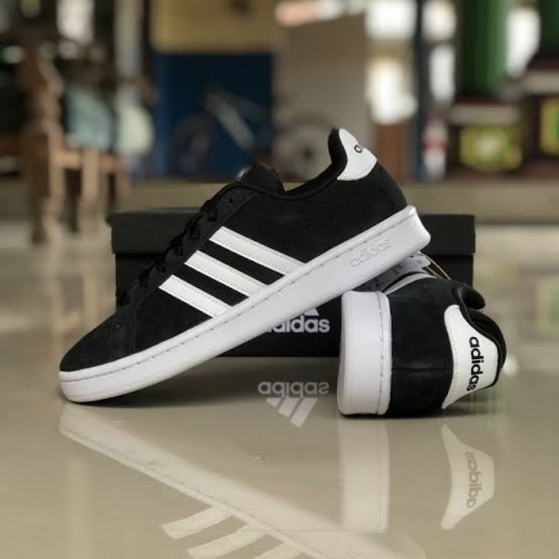 Adidas Grand Court Black H04556 Men's Shoes Original