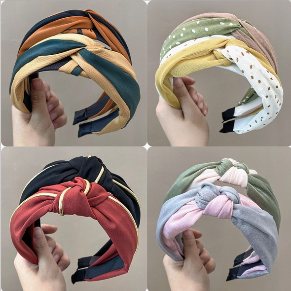 Bando Korea Wanita Dewasa Motif Lucu HeadBand Korea Bandana Kain Import Premium AK12