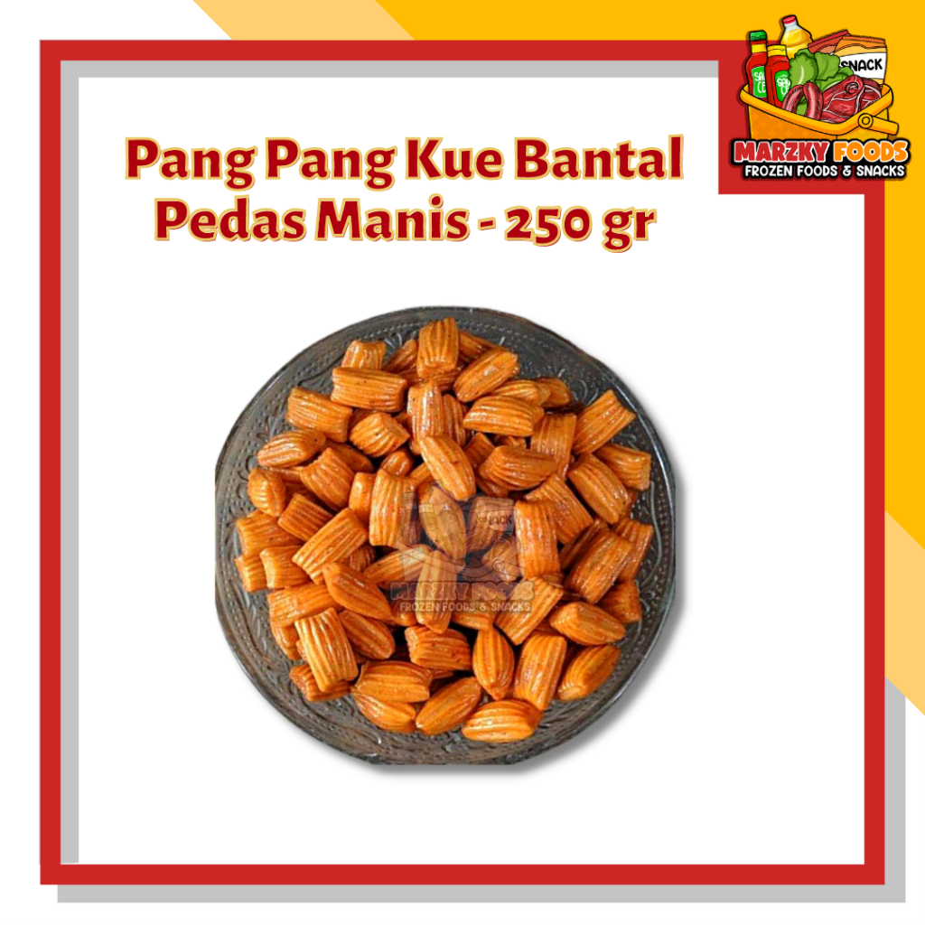 

250gr Pang Pang Kue Bantal Pedas & Manis / Phang Phang Kue Jadul