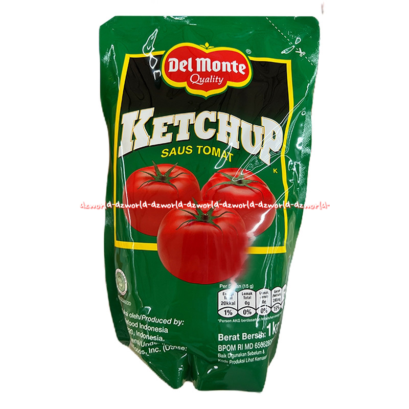 Del monte Ketchup 1kg Saus Tomato Saos Tomat Delmonte Kemasan Isi Ulang Plastik Refill Pouch Sauce 1 Kg