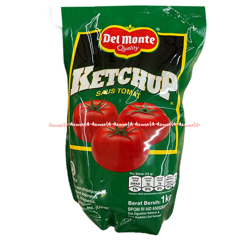 Del monte Ketchup 1kg Saus Tomato Saos Tomat Delmonte Kemasan Isi Ulang Plastik Refill Pouch Sauce 1 Kg