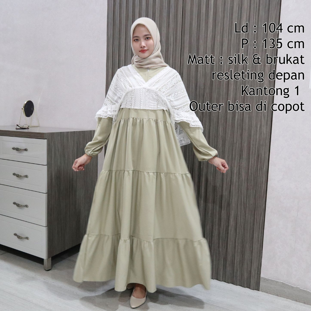 IZANY Gamis / Dress Brukat Kode 180