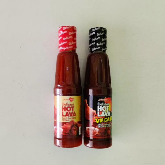 

MamaSuka Hot Lava Delisaos 160ml Extra Pedas Volcano dan Sambal Pedas