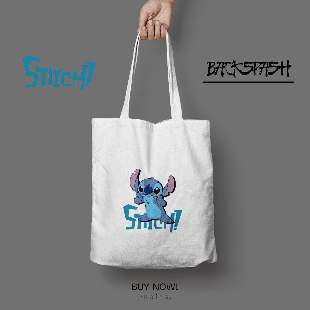 Totebag Tas Stitch Lucu Pria Wanita - STITCH