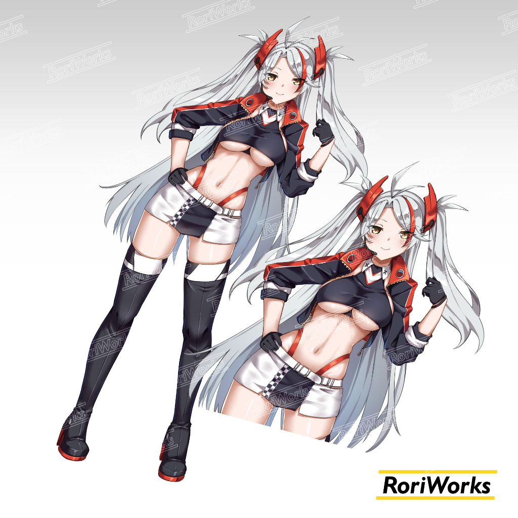 Stiker Kiss cut - Prinz Eugen Race Queen | Azur Lane
