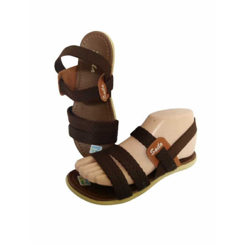 sandal wanita turki slempang let Saila terbaru